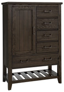 Vaughan-Bassett Passageways Charleston Brown Door Chest in Dark Brown image