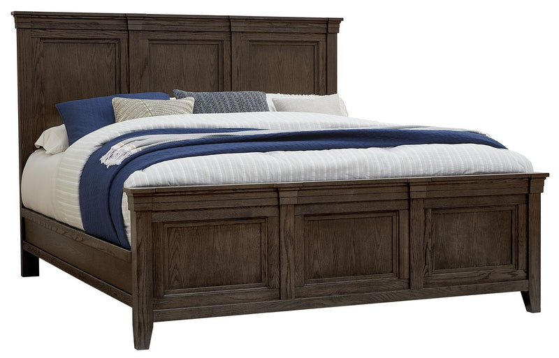 Vaughan-Bassett Passageways Charleston Brown Cal King Mansion Bed in Dark Brown image