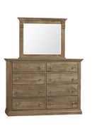 Vaughan Bassett Carlisle Corbel Mirror in Warm Natural