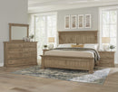 Vaughan Bassett Carlisle Queen Corbel Bed in Warm Natural