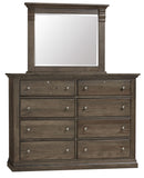 Vaughan Bassett Carlisle 8-Drawer Dresser in Natural Grey