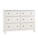 Vaughan Bassett Fundamentals 6 Drawer Dresser in White image