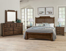 Vaughan-Bassett Joinery Plank Queen Poster Bed in Natural Oak 192