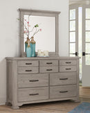 Vaughan-Bassett Joinery 6 Drawer Dresser in Washed White Oak