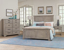 Vaughan-Bassett Joinery Queen Panel Bed in Washed White Oak 194