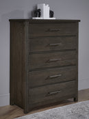 Vaughan Bassett Dovetail 5-Drawer Chest in Java