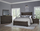 Vaughan Bassett Dovetail Queen Poster Bed with 6x6 Footboard in Java