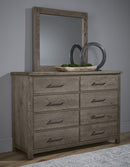Vaughan Bassett Dovetail Landscape Mirror in Mystic Grey