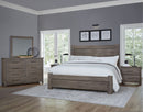 Vaughan Bassett Dovetail Cal King Poster Bed with 6x6 Footboard in Mystic Grey