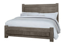 Vaughan Bassett Dovetail King Poster Bed with 6x6 Footboard in Mystic Grey image