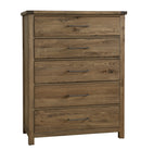 Vaughan Bassett Dovetail 5-Drawer Chest in Natural image