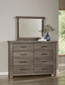 Vaughan Bassett Yellowstone American Dovetail Mirror in Dapple Grey