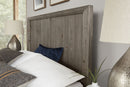 Vaughan Bassett Yellowstone King Panel Bed in Dapple Grey
