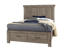 Vaughan Bassett Yellowstone Queen American Dovetail Panel Storage Bed in Dapple Grey image