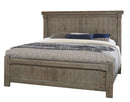Vaughan Bassett Yellowstone King American Dovetail Panel Bed in Dapple Grey image