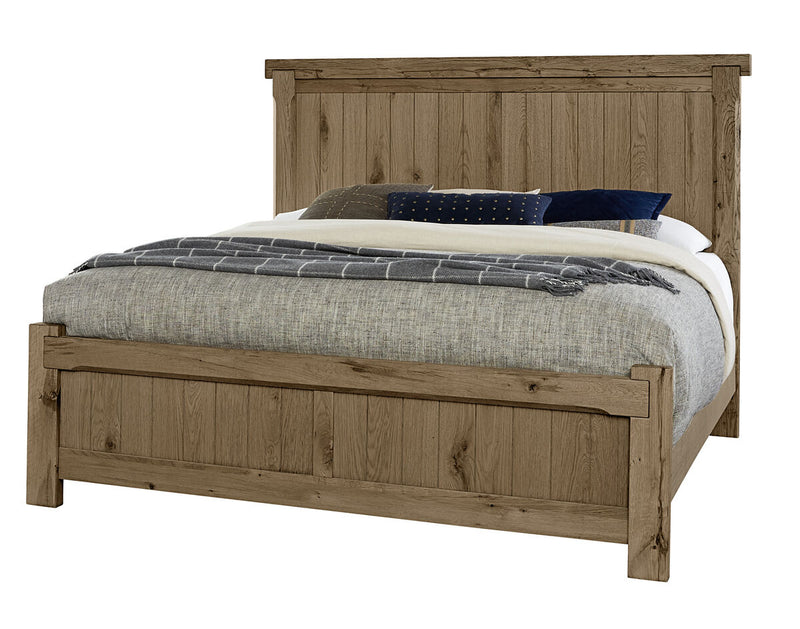 Vaughan Bassett Yellowstone King American Dovetail Panel Bed in Chestnut Natural image