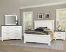Vaughan Bassett Yellowstone King American Dovetail Panel Bed in White & Buckskin