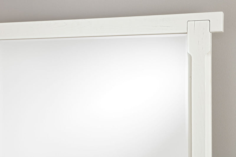 Vaughan Bassett Yellowstone American Dovetail Mirror in White & Buckskin