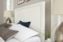 Vaughan Bassett Yellowstone Queen Panel Bed in White & Buckskin