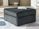 Midnight-Madness Oversized Accent Ottoman