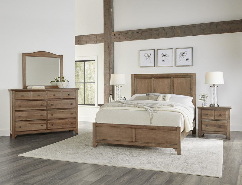 Vaughan Bassett Cool Farmhouse Arched Mirror in Natural