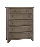 Vaughan Bassett Cool Farmhouse 5-Drawer Chest in Grey image