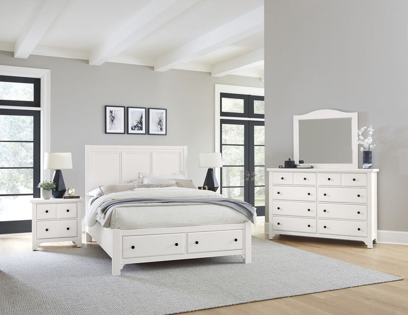 Vaughan Bassett Cool Farmhouse Dresser in Soft White