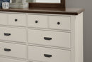 Vaughan Bassett Lancaster County 8 Drawer Dresser in Dove Grey
