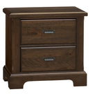 Vaughan Bassett Lancaster County 2 Drawer Nightstand in Amish Walnut image