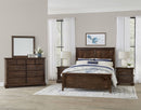 Vaughan Bassett Lancaster County King Panel Bed in Amish Walnut