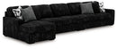 Midnight-Madness Sectional with Chaise