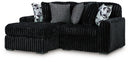 Midnight-Madness Sectional with Chaise
