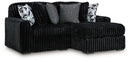 Midnight-Madness Sectional with Chaise