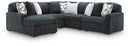 Midnight-Madness Sectional with Chaise