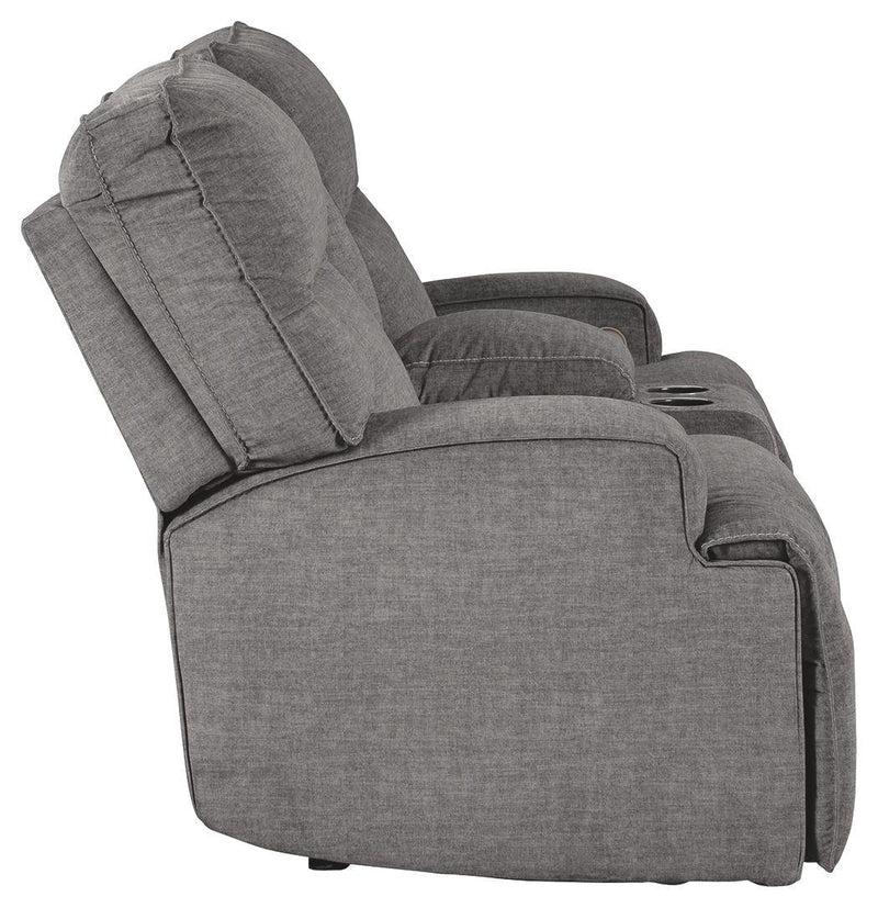 Coombs - Dbl Rec Pwr Loveseat W/console