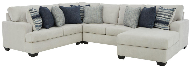Lowder - 5 Pc. - Left Arm Facing Loveseat 4 Pc Sectional, Ottoman