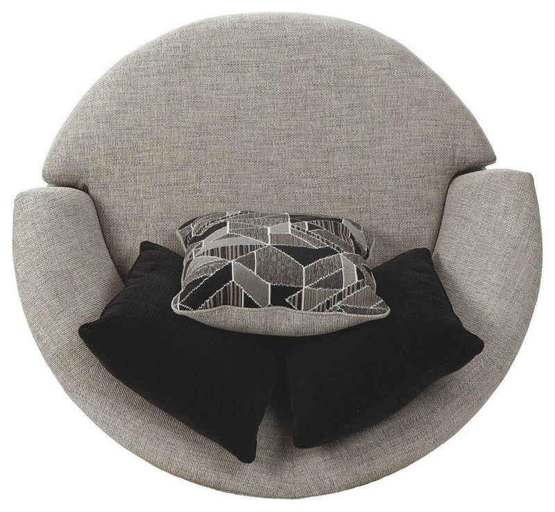 Megginson - Oversized Round Swivel Chair
