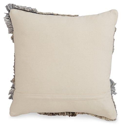 Gibbend Blue/Gray/White Pillow (Set of 4)