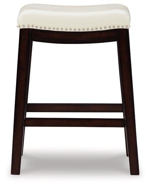 Lemante Ivory/Brown Counter Height Bar Stool (Set of 2)