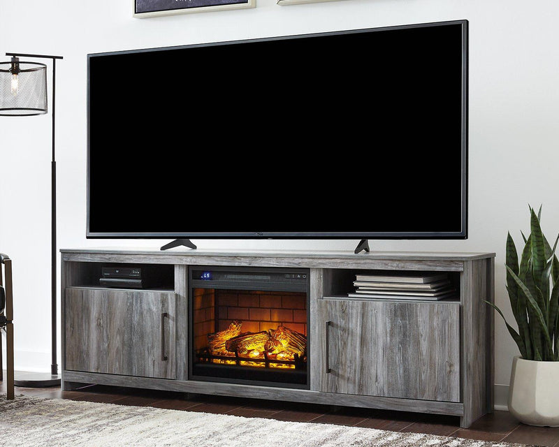 Baystorm 75" TV Stand with Electric Fireplace