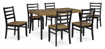 Blondon Dining Table and 6 Chairs (Set of 7)