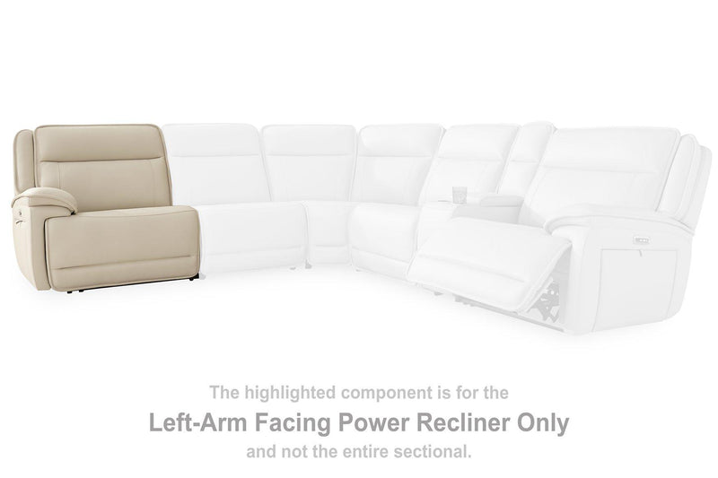 Double Deal Power Reclining Loveseat Sectional with Console