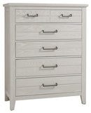 Vaughan-Bassett Passageways Oyster Grey 5 Drawer Chest in Oyster Grey