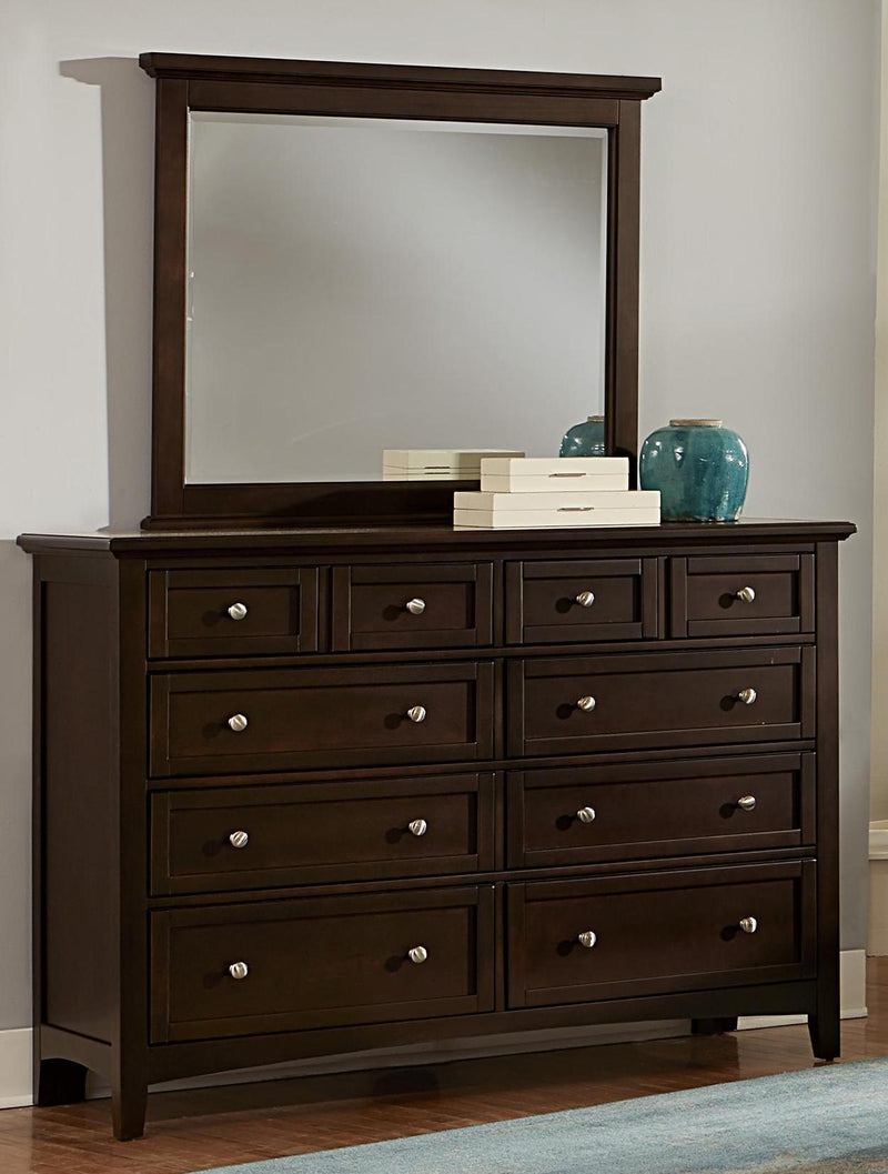 Vaughan-Basset Bonanza 8-Drawer Triple Dresser in Merlot