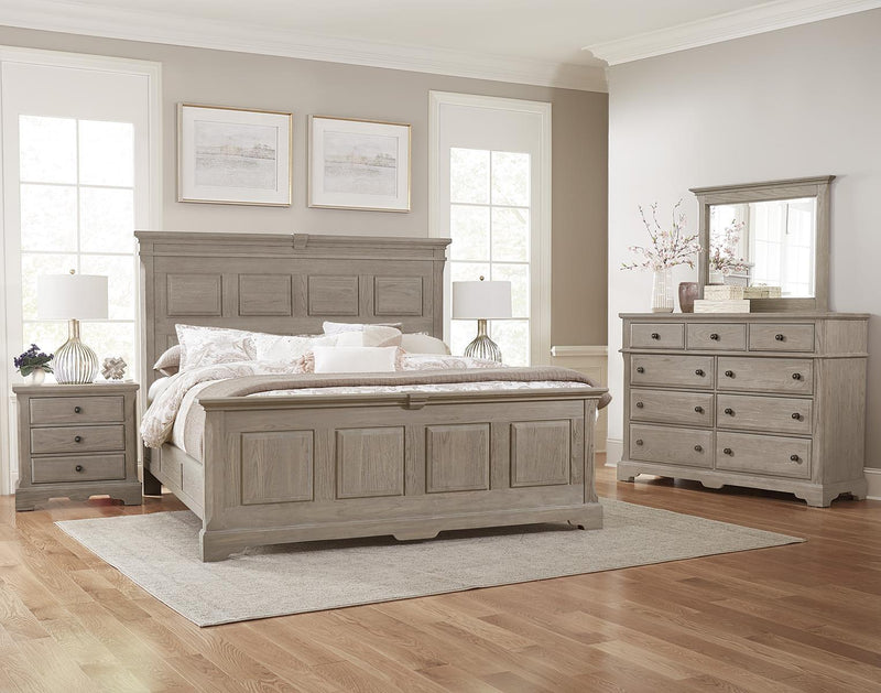 Vaughan-Bassett Heritage 9 Drawer Bureau in Greystone