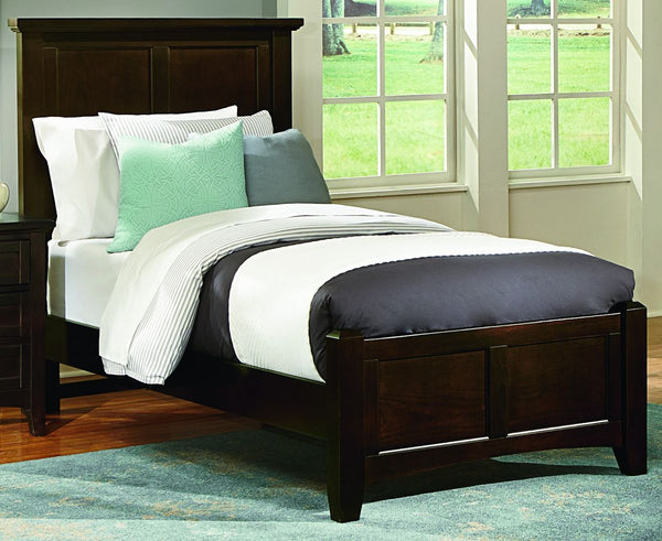 Vaughan-Bassett Bonanza Twin Mansion Bed Bed in Merlot image