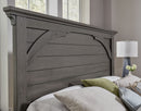 Vaughan Bassett Vista King Mansion Bed in Grey Oak