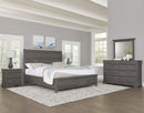 Vaughan Bassett Vista Queen Sleigh Storage Bed in Grey Oak