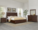 Vaughan Bassett Vista King Sleigh Storage Bed in Warm Cherry