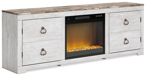 Willowton TV Stand with Electric Fireplace image